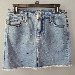 🤍PRICE DROP🤍 Wild Fable Studded Denim Mini Skirt